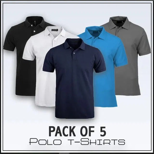 pack of 5 polo tshirt - POLYFY